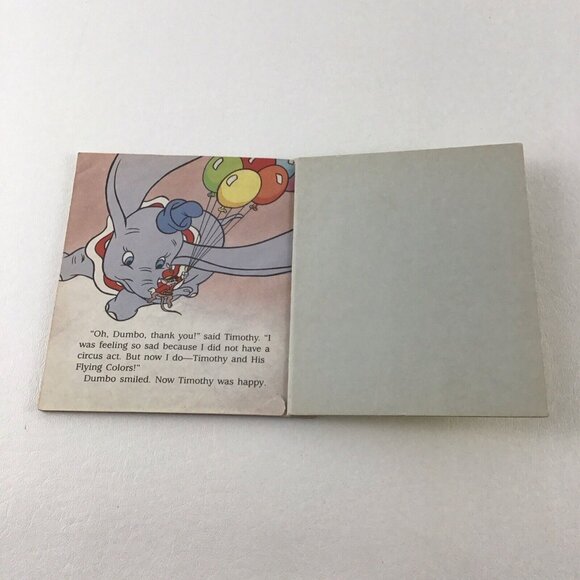 First Little Golden Book Disney Dumbo's Book Of Colors Vintage 1988 Storybook - Picture 2 of 7